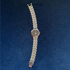 Movado Round Museum Collection Women’s Two
Tone Black Dial Stainless Watch